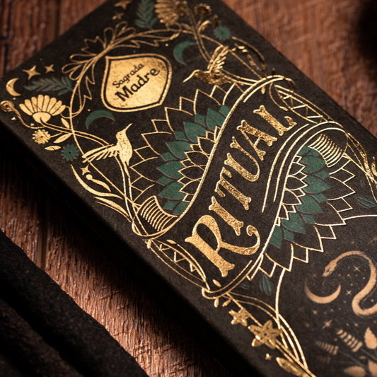 Sagrada Madre Ritual Räucherstäbchen Inner Strength – Patchouli & Copal – natürlich & handgemacht“