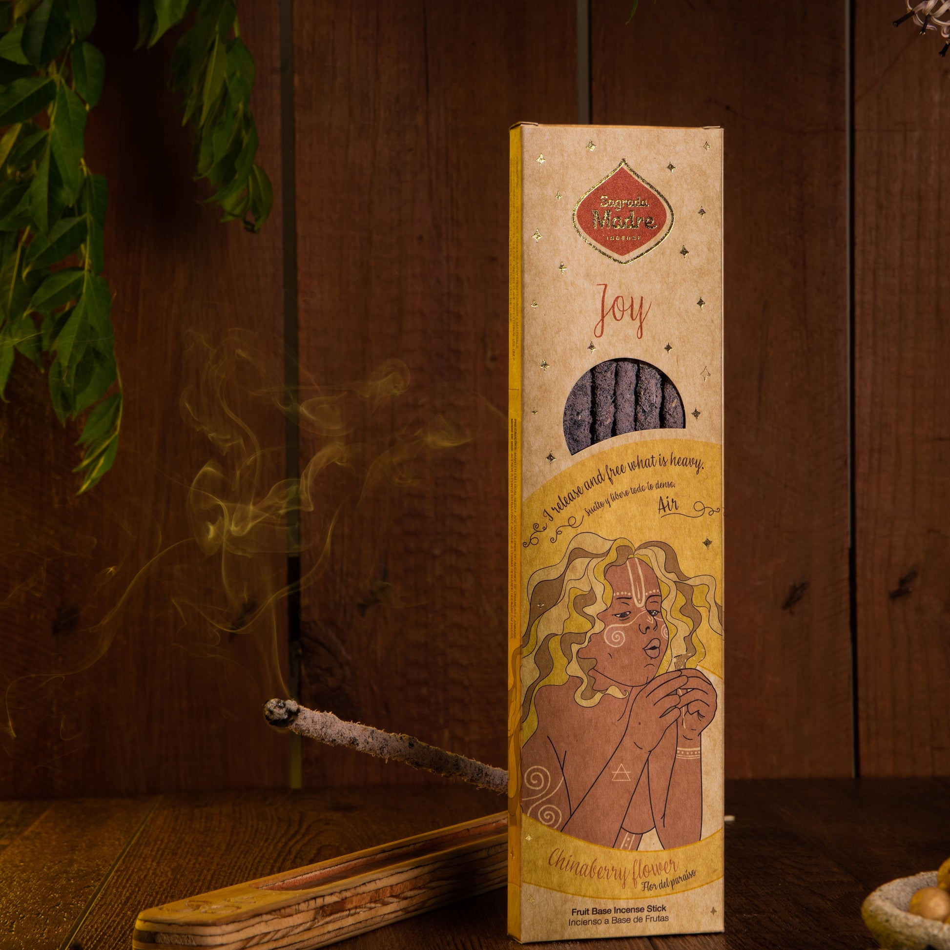 Sagrada Madre Joy Räucherstäbchen – Chinaberry Flower für Freude, Leichtigkeit und innere Befreiung