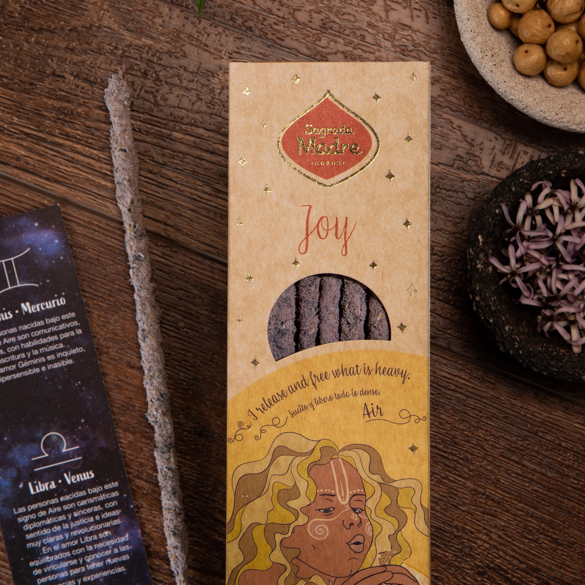 Sagrada Madre Joy Räucherstäbchen – Chinaberry Flower für Freude, Leichtigkeit und innere Befreiung