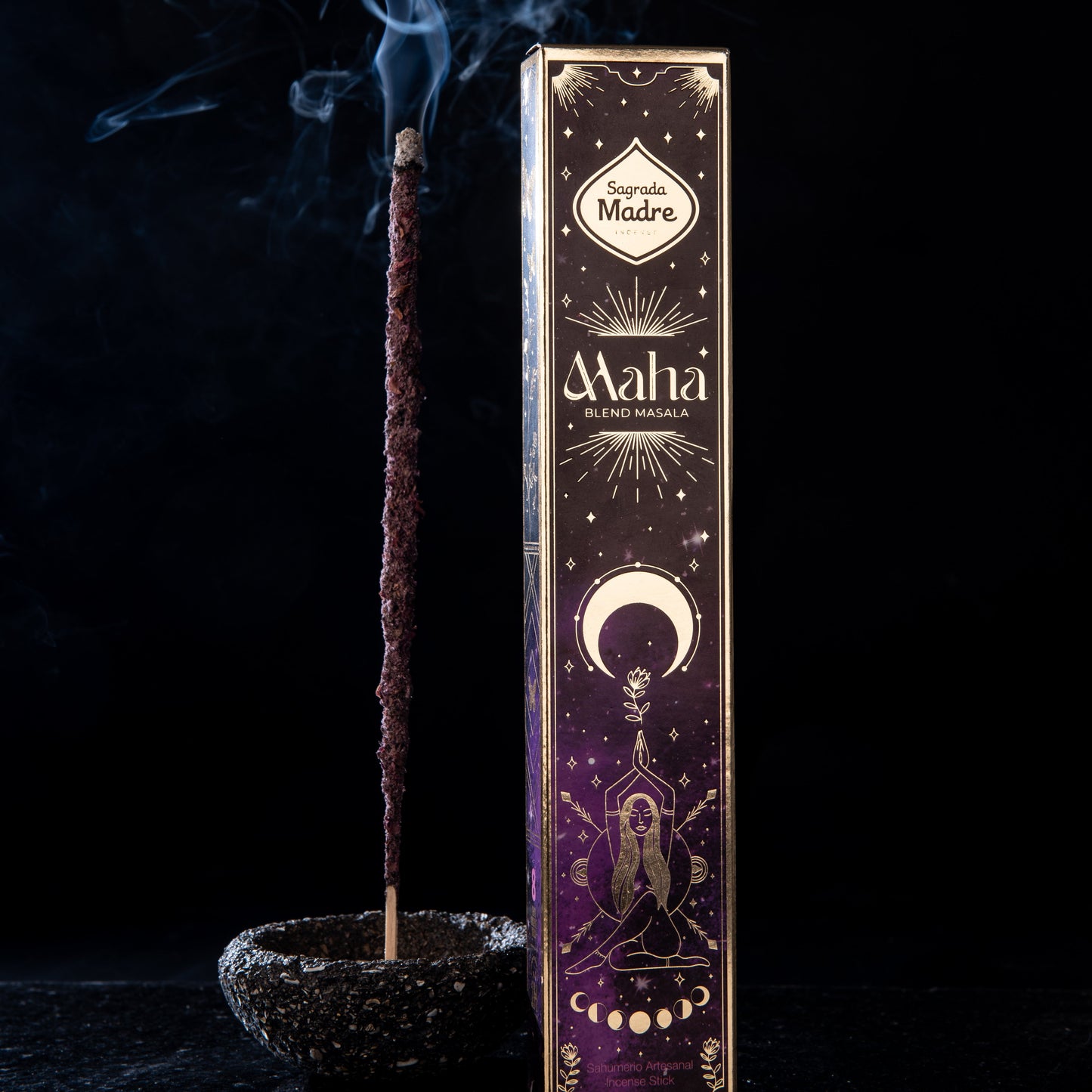 Sagrada Madre Maha Blend Masala Räucherstäbchen – mystischer Duft aus Gardenie und Lilie für Meditation, Tiefe und Einheit